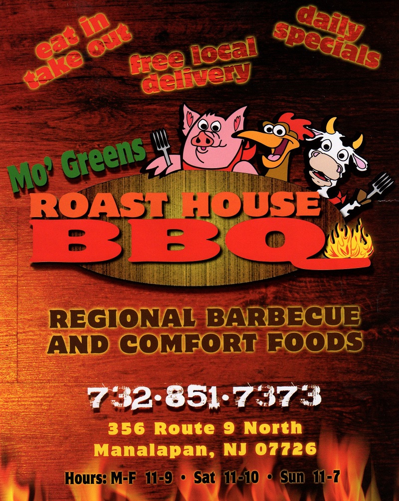 Mo' Greens Roast House BBQ in Manalapan Menu